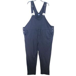 King Size Mens 3XL Tall Black Fleece Bib Overalls Stretch